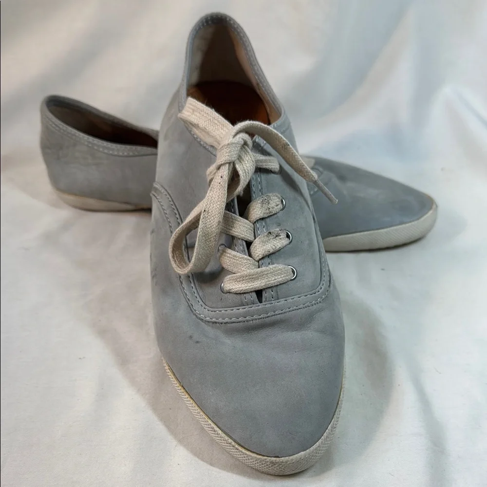 Frye blue suede sneakers. Size 9.